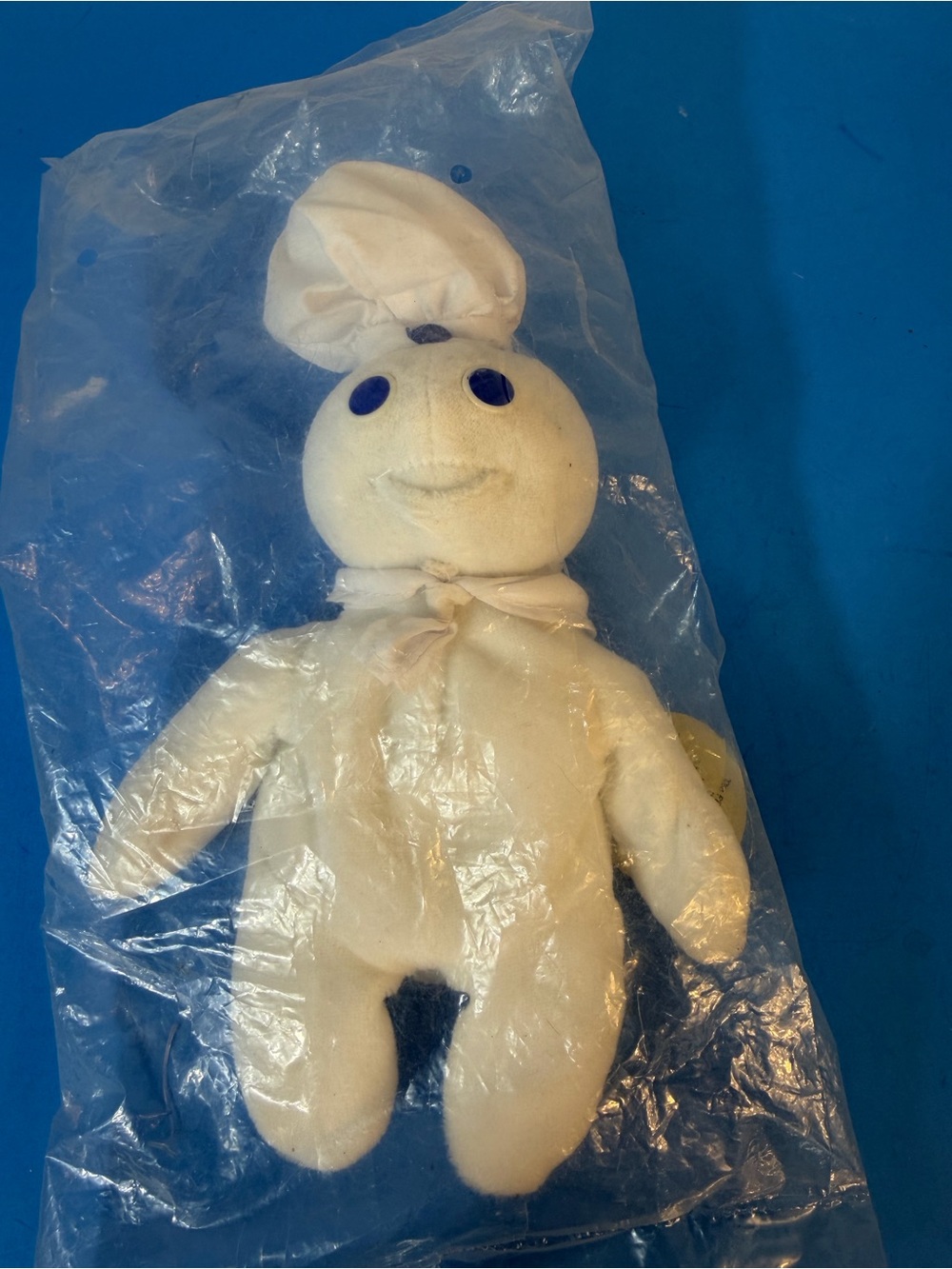 1997 Pillsbury Dough Boy Plush Beanie Baby Style Doll Vintage DOB 1965 - Sealed